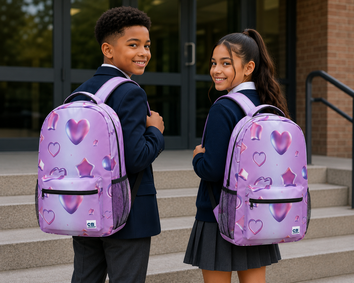 Pretty Hearts School Bag