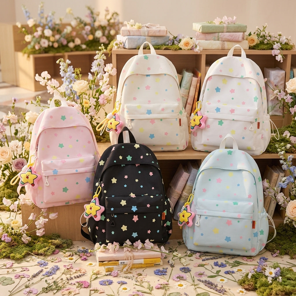 Light Weight Waterproof Oxford School Backpack for Girls